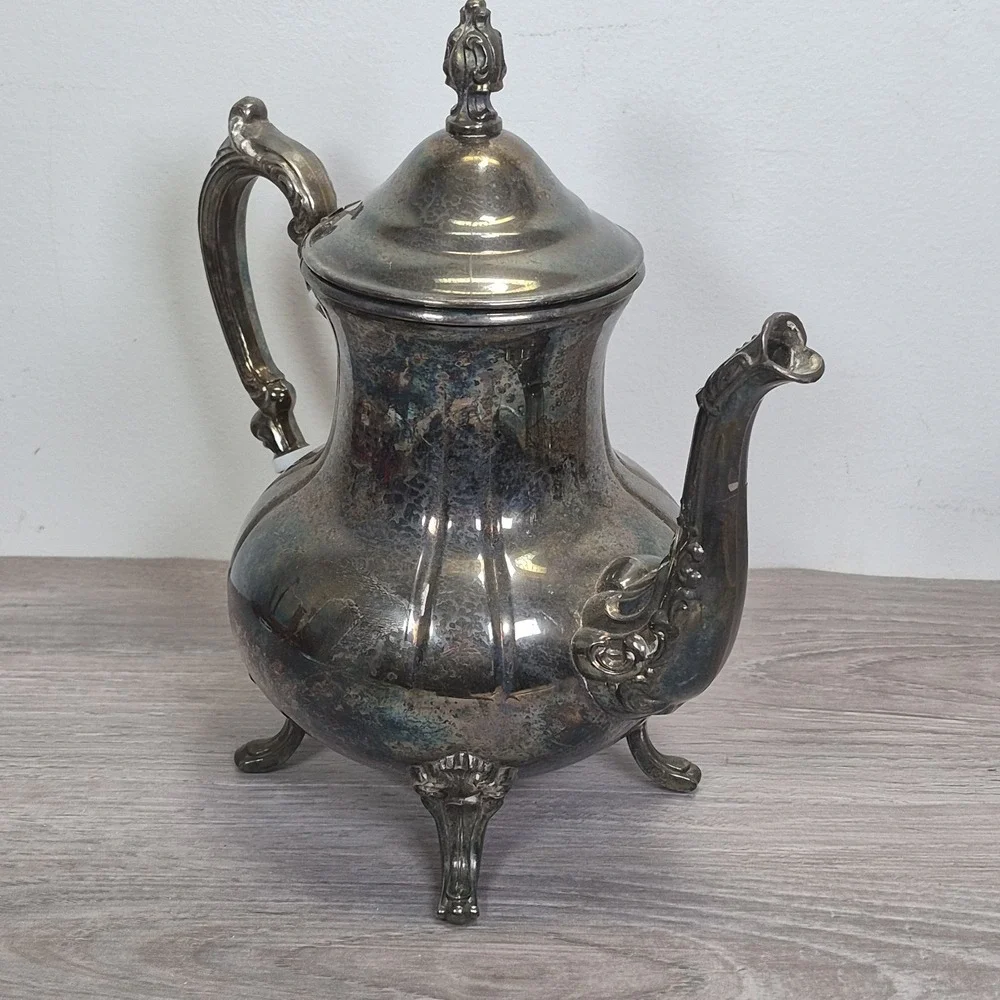Vintage Towle Grand Duchess Silverplate Teapot Serving Teatime Brunch Bridal
